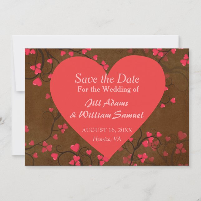 Save the Date Valentine Heart (Front)