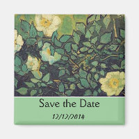 Save the date, Van Gogh Wild Roses.