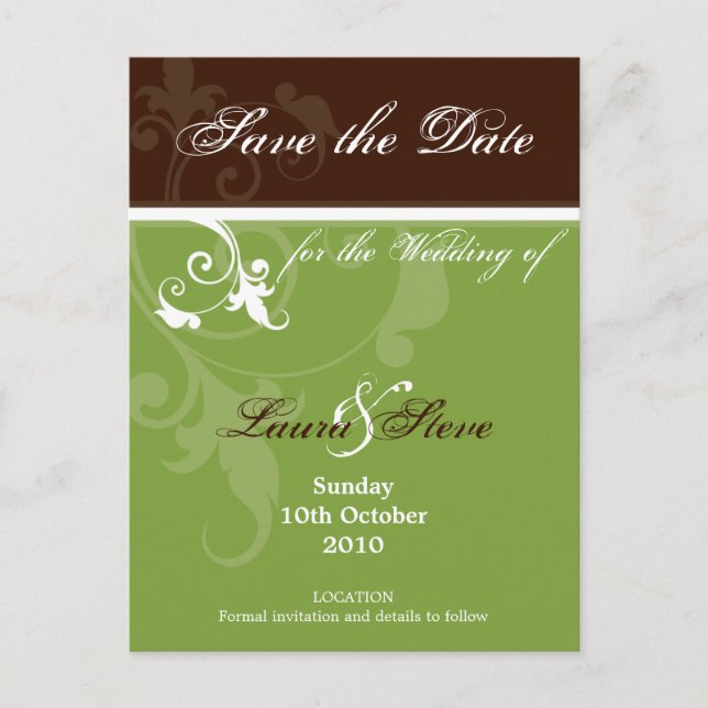 SAVE THE DATE :: verve 3 Announcement Postcard (Front)