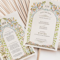 Save The Date Victorian Royal Elegance Wedding