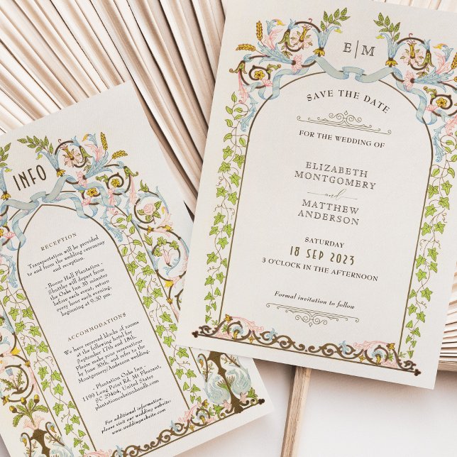 Save The Date Victorian Royal Elegance Wedding Invitation (Creator Uploaded)