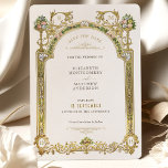 Save The Date Victorian Royal Elegance Wedding Invitation<br><div class="desc">Step into a bygone era with our vintage royal Victorian Save the Date invitation. This design, echoing intertwined greenery and florals, is reminiscent of the grandeur and romance of the Victorian Epoque. Victorian-themed weddings celebrate more than just a date; they embrace an age where every detail was a work of...</div>
