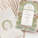 Save the Date Vintage Art Nouveau by Mucha Invitat Invitation<br><div class="desc">Art Nouveau Vintage Save the Date wedding cards by Alphonse Mucha in a floral, romantic, and whimsical design. Victorian flourishes complement classic art deco fonts. Please enter your custom information, and you're done. If you wish to change the design further, click the blue "Customise It" button. Thank you so much...</div>
