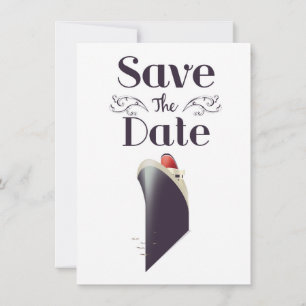 Save the Date Vintage Nautical invite