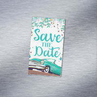 Save The Date Vintage Vintage Classic Car.