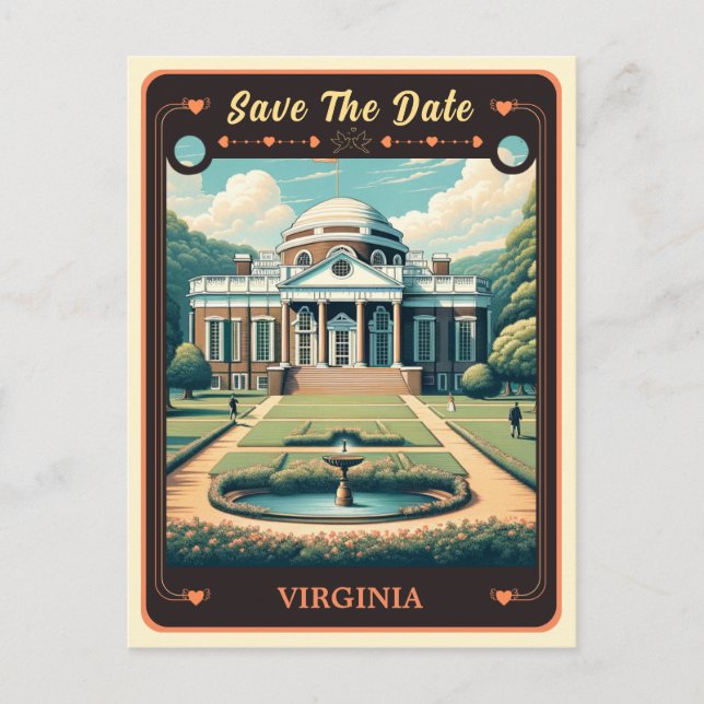 Save the Date | Virginia Invitation Postcard (Front)
