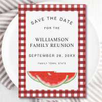 Save The Date Watermelon Family Reunion