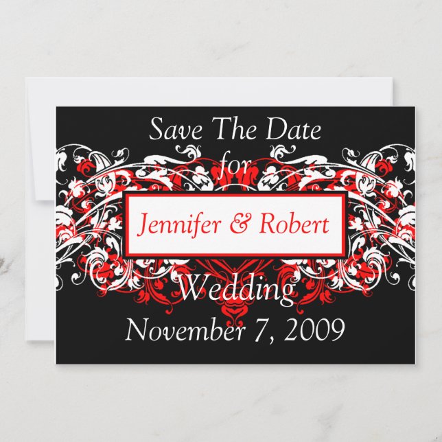 Save The Date Wedding Announcement Invitation (Front)