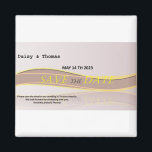 Save the date wedding anouncement  magnet<br><div class="desc">Please put it on your fridge ,  it will help you remember the date</div>