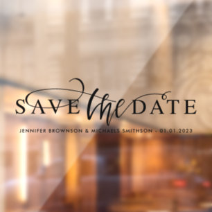 Save the date wedding car