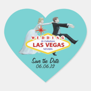 Save the Date Wedding In Las Vegas Sticker