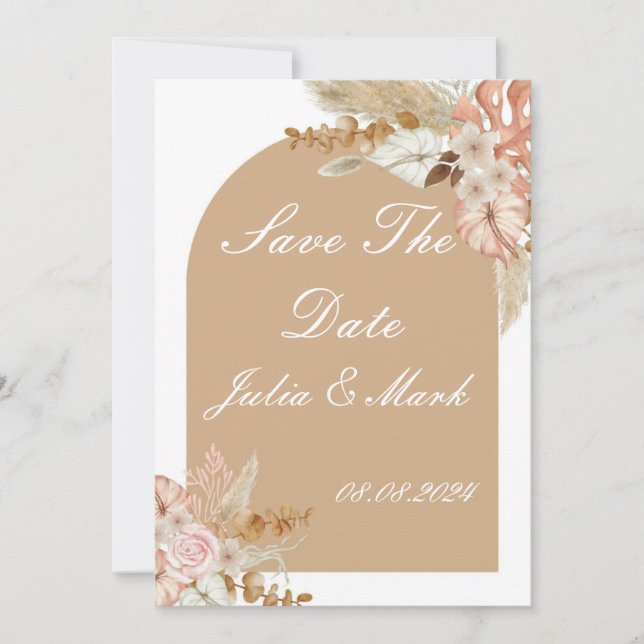 SAVE THE DATE WEDDING INVITATION (Front)