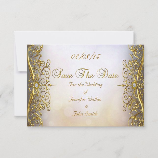 SAVE THE DATE Wedding Invitation (Front)