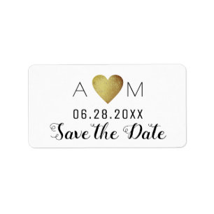 save the date - wedding label