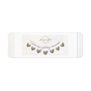 Save the date wedding lace and pearl heart bunting
