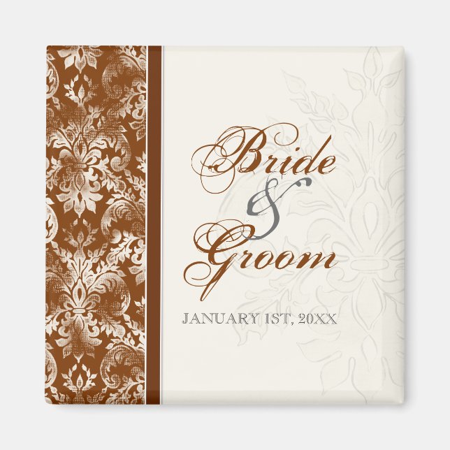 Save the Date, Wedding Love Anniversary Custom Magnet (Front)