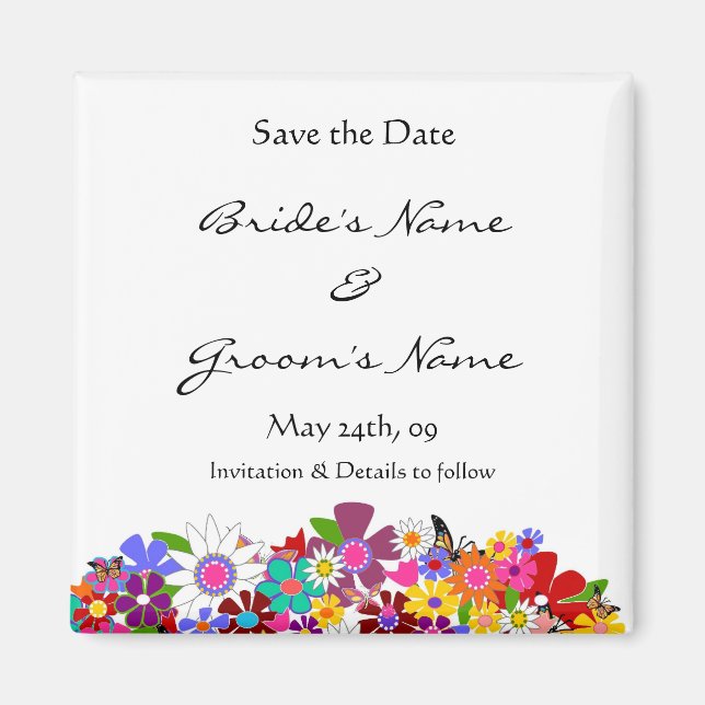 Save the Date - Wedding Magnet (Front)