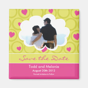 Save the Date Wedding Magnet