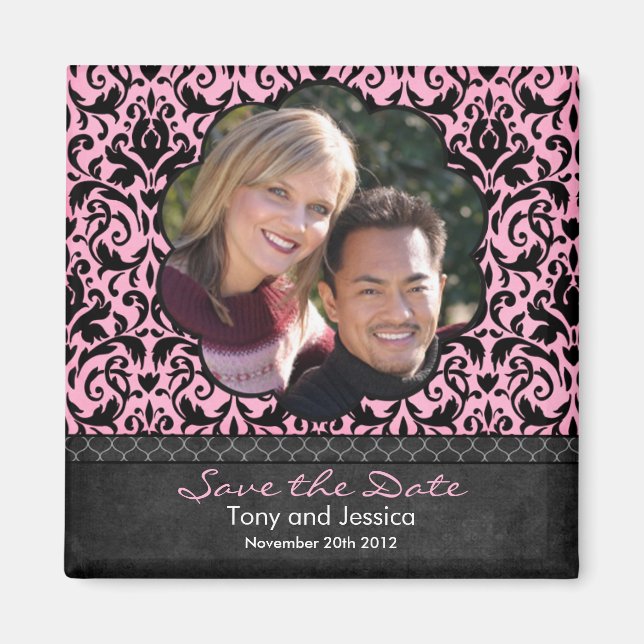 Save the Date Wedding Magnet (Front)