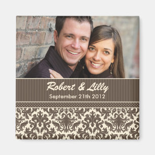 Save the Date Wedding Magnet