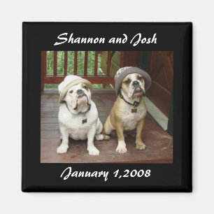 Save the Date Wedding Magnet