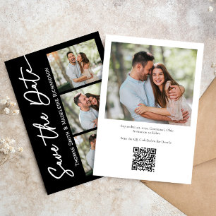 Save the Date Wedding Modern Minimalist Photo Invitation