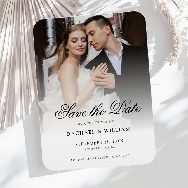 Save the Date Wedding Photo Magnet (Save the Date Photo Magnet)