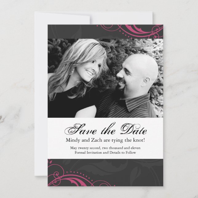 Save the Date Wedding Template (Front)