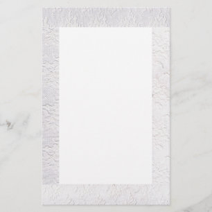 Save the Date/White Lace Stationery