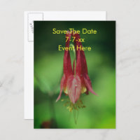 Save The Date Wild Columbine Flower 