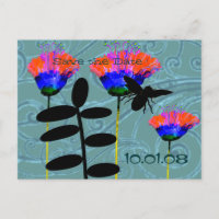 Save The Date Wild Flowers