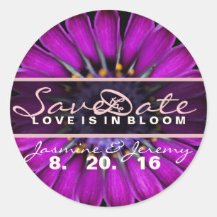 Save the Date Wildflower Stickers
