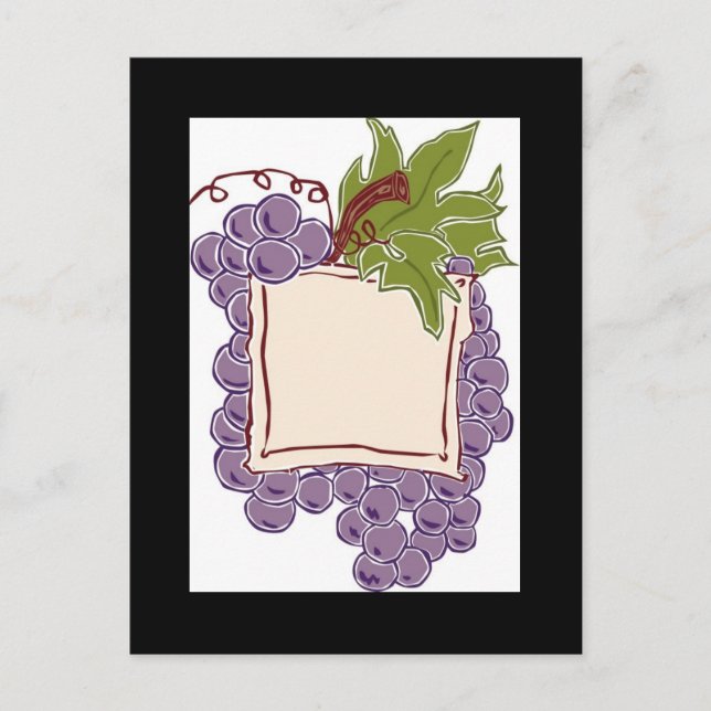 Save The Date Wine Label Wedding Card (Front)