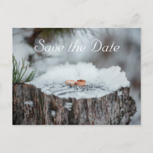 Save The Date--Winter Wedding Announcement Postcard