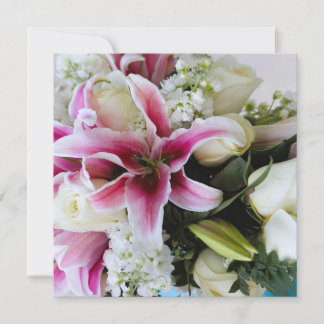 Save the date with floral cover