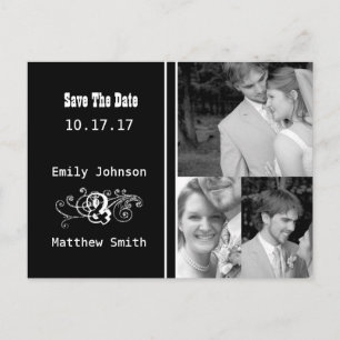 Save The Date with Your Photo Announcement Postcard