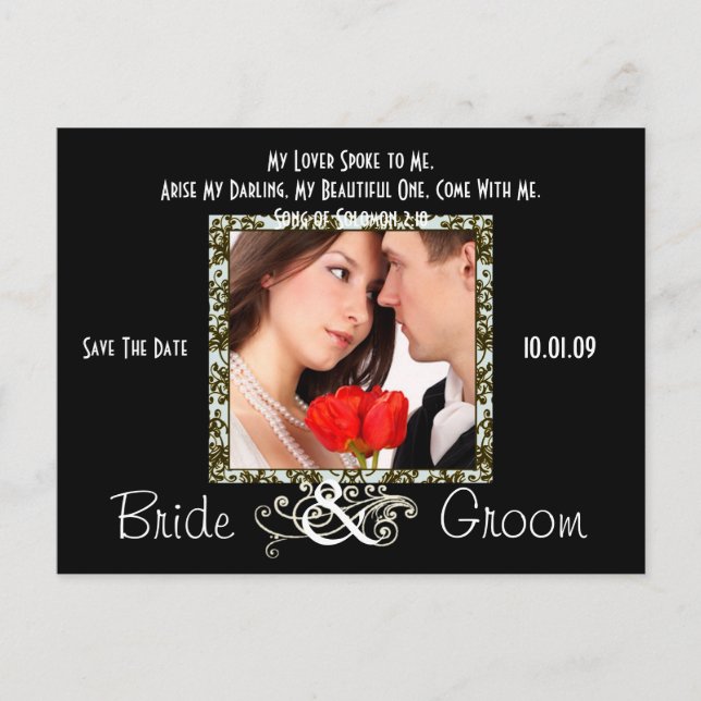 Save The Date with Your Photo Announcement Postcard (Front)