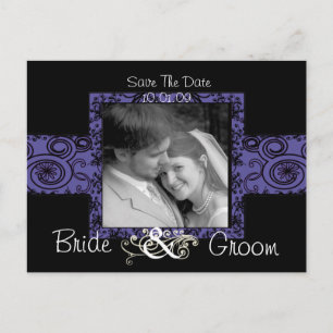 Save The Date with Your Photo Announcement Postcard