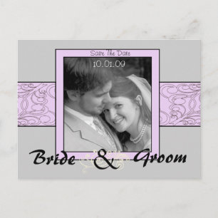 Save The Date with Your Photo Announcement Postcard