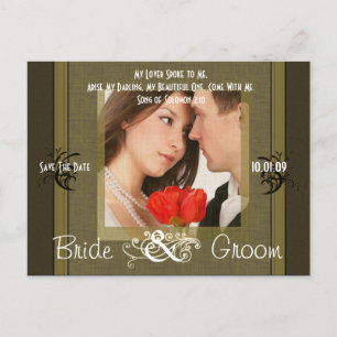 Save The Date with Your Photo Announcement Postcard