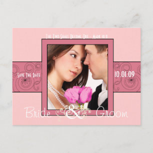 Save The Date with Your Photo Announcement Postcard