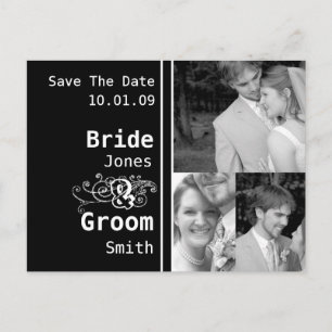 Save The Date with Your Photo Announcement Postcard