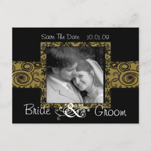 Save The Date with Your Photo Announcement Postcard