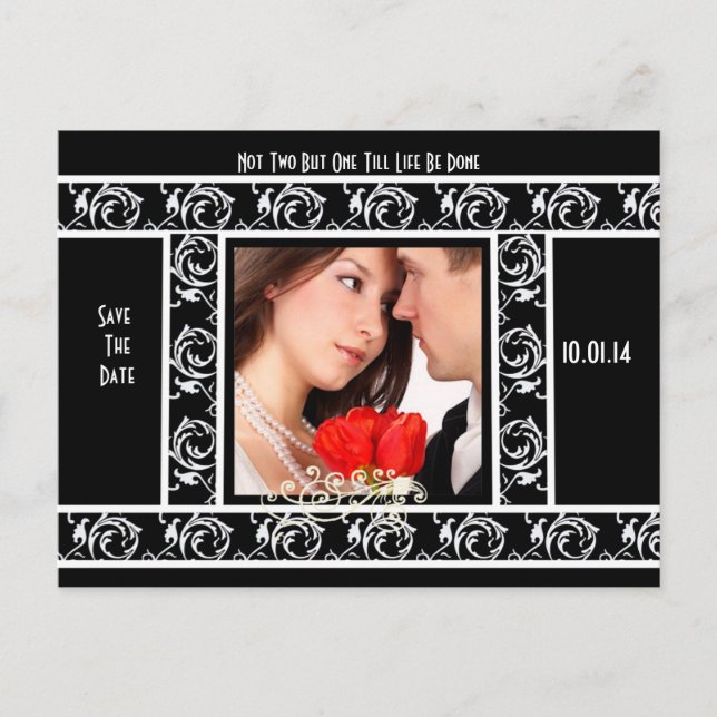 Save The Date with Your Photo Announcement Postcard (Front)