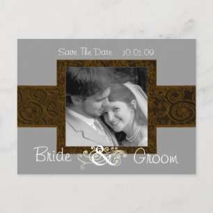 Save The Date with Your Photo Announcement Postcard
