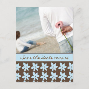 Save The Date with Your Photos Announcement Postcard