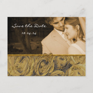 Save The Date with Your Photos Announcement Postcard