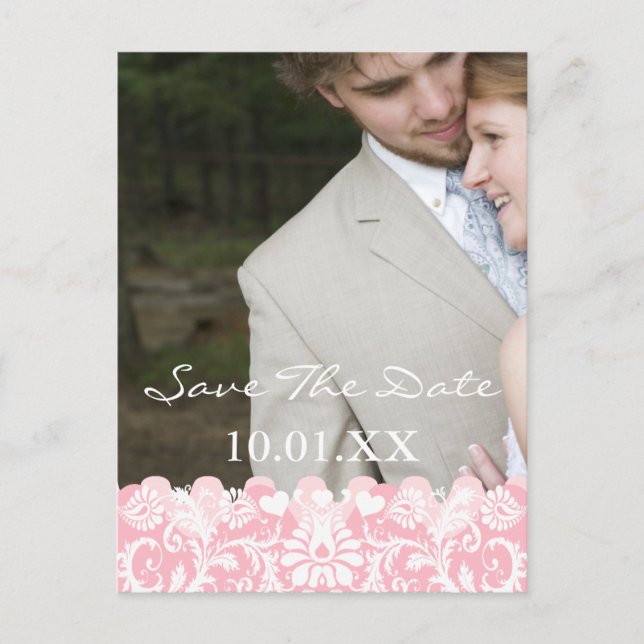 Save The Date Your Engagement Photo Postcard (Front)