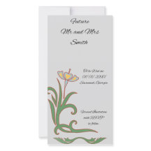 Save the Dates Art Nouveau Style