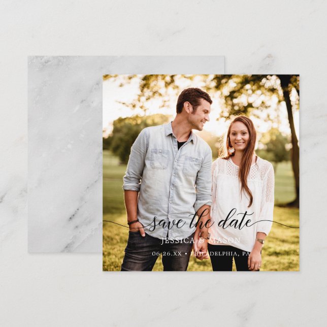 Save The Dates with Photo Card (Front/Back)